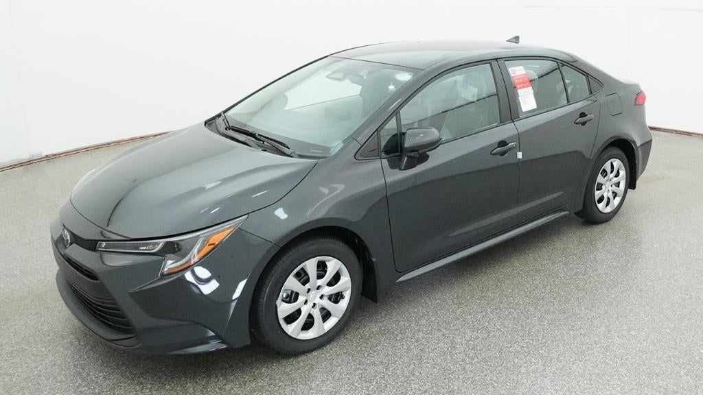 2026 Toyota Corolla LE in Underground — front three-quarter view