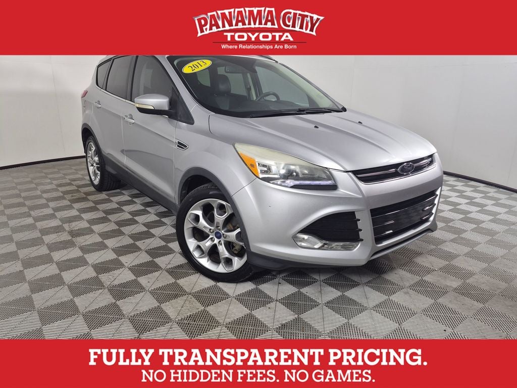 2013 Ford Escape Titanium in Ingot Silver Metallic — front three-quarter view