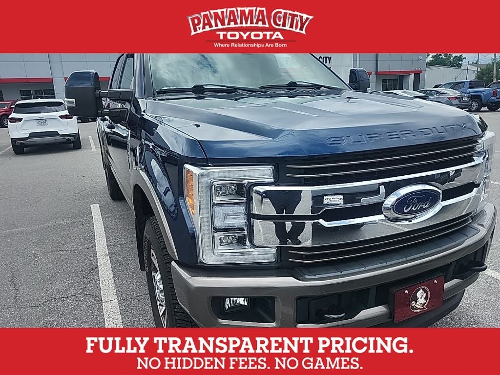 2019 Ford F-250 King Ranch in Brown — front three-quarter view