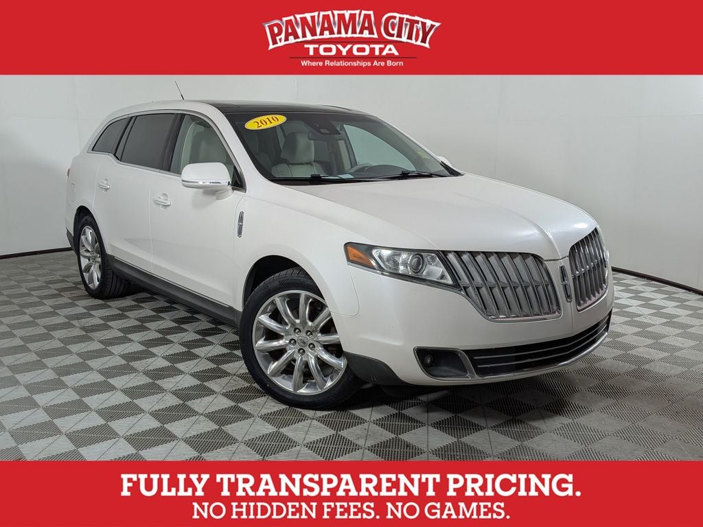 2010 Lincoln MKT Base in White Platinum Metallic Tri-Coat — front three-quarter view