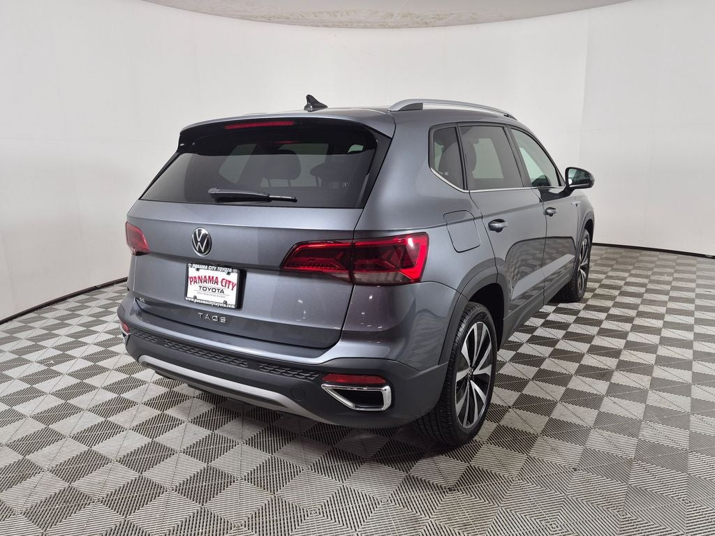 2023 Volkswagen Taos — rear three-quarter view