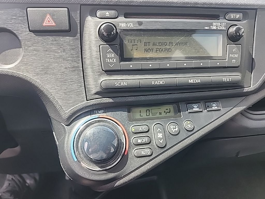2012 Toyota PRIUS c — interior view